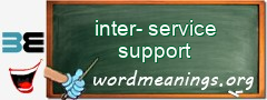 WordMeaning blackboard for inter-service support